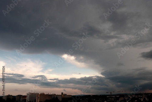 Cuadro en lienzo blue sky,clouds and stormy weather