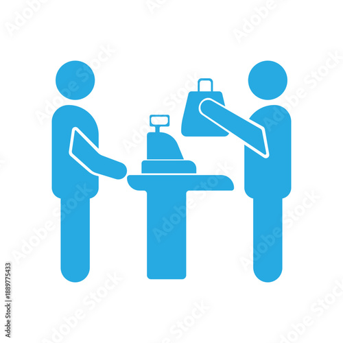 cashiers and customers