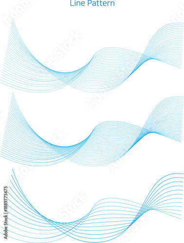 웨이브 라인 추상 패턴
