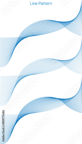 웨이브 라인 추상 패턴
