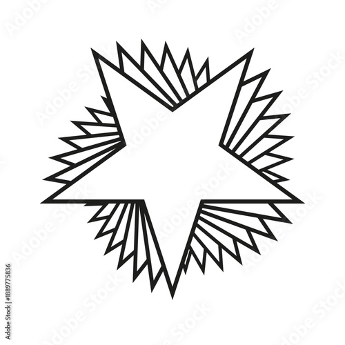 Multicolored spiral. Curved path of dots and lines. Vector.