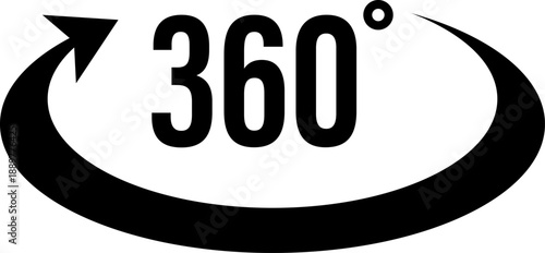 360 degree rotation icon