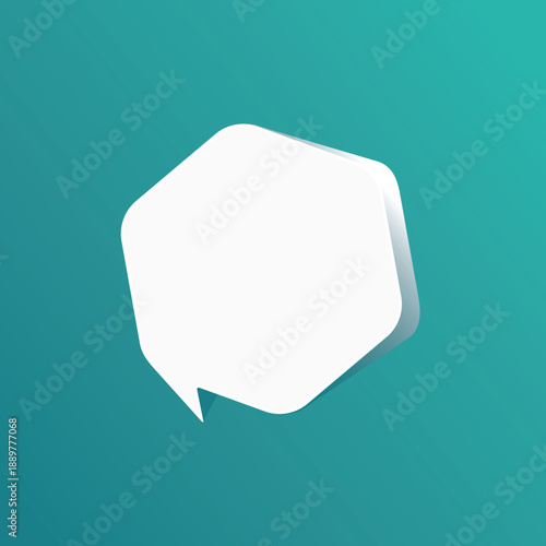 Speech bubble blank frame, text quote box, message