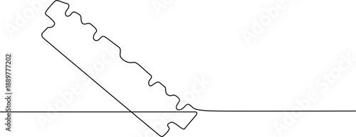 Abstract line art with zigzag pattern Vector