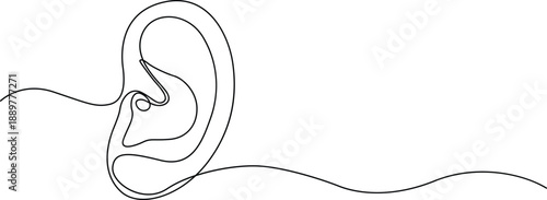 Illustration of human ear Vector
