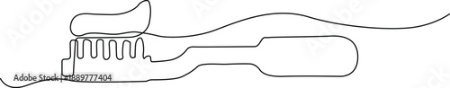 Line drawing of hair straightener Vector