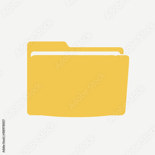 Yellow File Folder Office Organization.