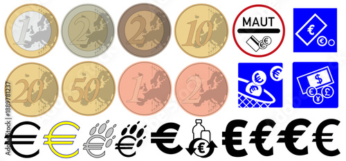 European Money Coins Models