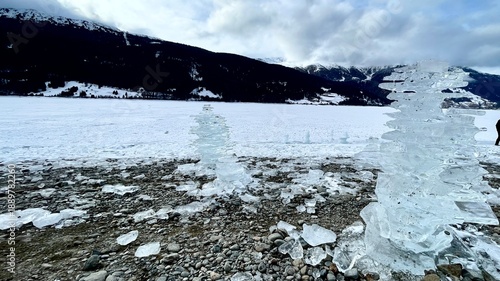 Reschenpass, Reschensee, Kirchturm, Stausee, Italien, 