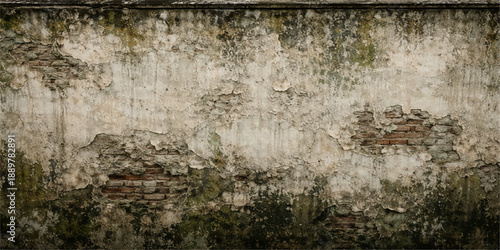 A weathered brown vintage stone wall background with a grungy textured surface and aged rough concrete patterns creates a dark ancient backdrop