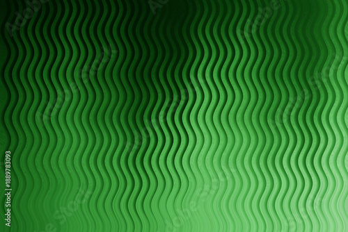 Vibrant green wavy pattern with dynamic gradient effect