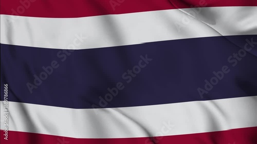flag of Thailand, waving flag Thailand animation 