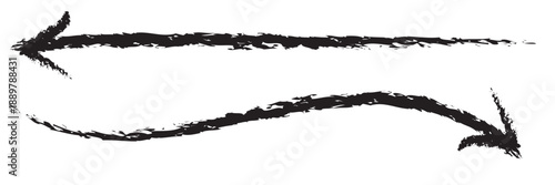 Hand Drawn Arrows and Direction Sketches.  Collection of black hand drawn arrows and doodle symbols showing movement, direction, and abstract navigation on a white background.

