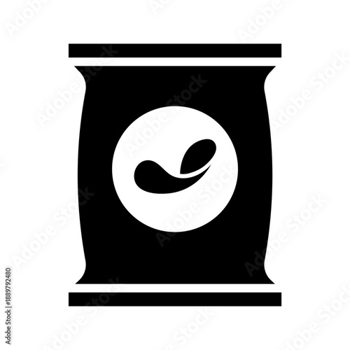 Potato chips snack packet salty food solid glyph icon
