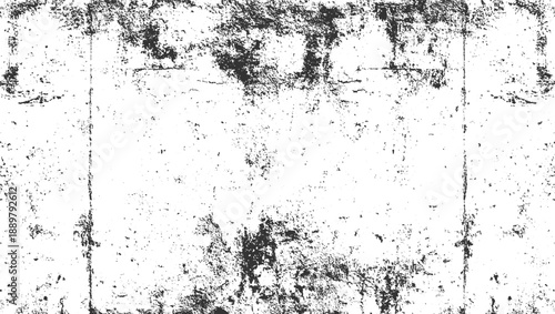 Black and white textured grunge background with distressed concrete surface and scattered dark speckles