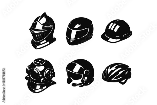 Collection of Protective Headgear
