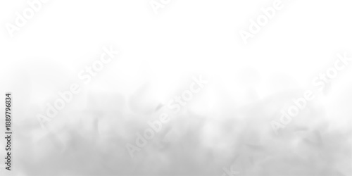 White vapor curls drift above smoky clouds with swirl, haze patterns. Mist, steam, atmospheric phenomena create realistic thunder, storm, fog, smoke textures on white background. PNG vector. 