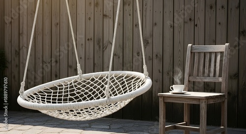 Ayunan putih dekat dekat tembok