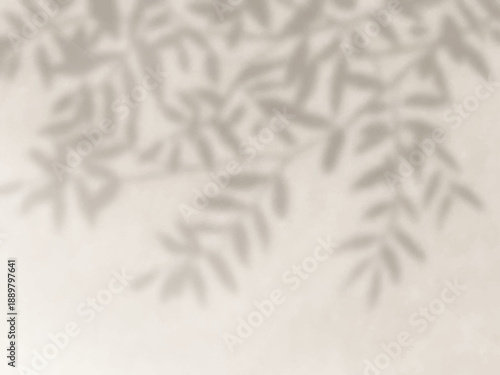 木の影が壁に映る背景素材