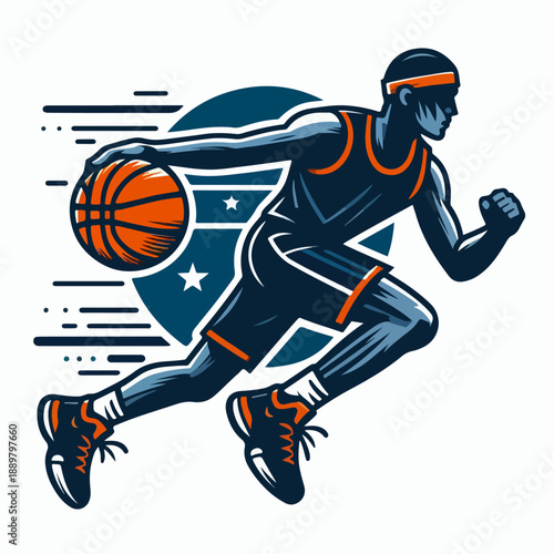 basketball player silhouette vector