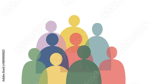 A diverse group of people standing together in solidarity against a clean white background, promoting awareness for International Day of Elimination of Racial Discrimination and Anti-racism.