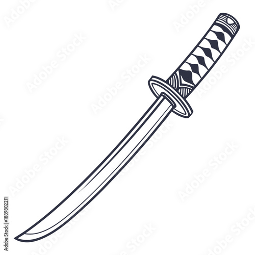 Katana Blade Icon Set Style 1