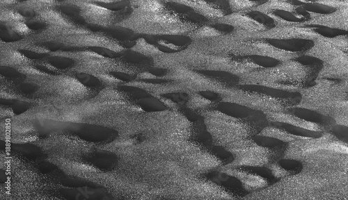 the pattern of ice on the lake in winter