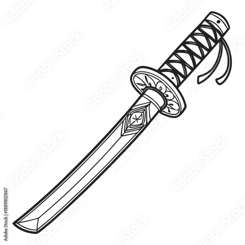 Photos Katana Flat Blade Emblem 1