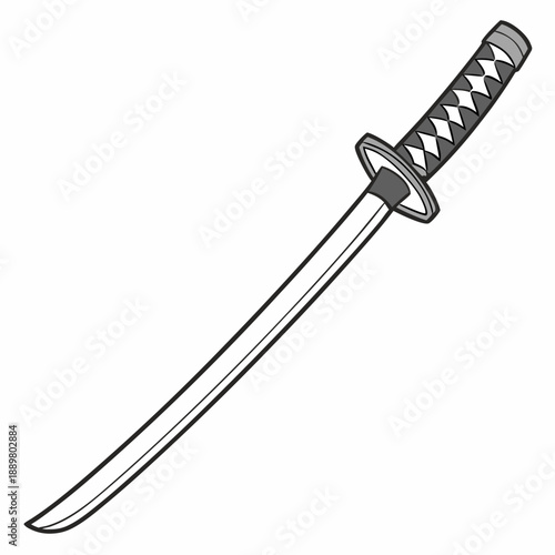 Katana Clean Flat Weapon