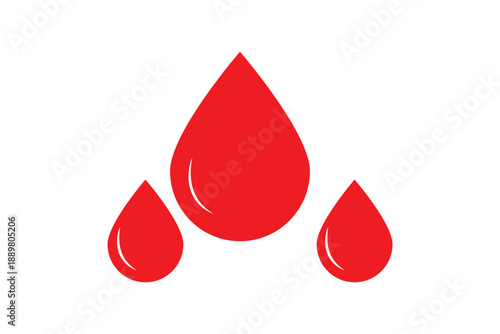 Water drop shape icon. Water or rain drops shape icons set. Blood or oil drop. Plumbing logo. Flat style outline. Vector illustration