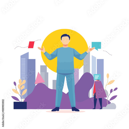 Business Communication Concept Illustration