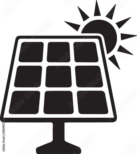 Solar panel icons 
