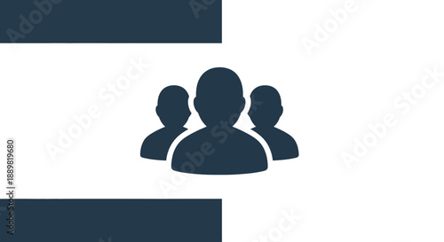 Symbolic representation of teamwork and collaboration in modern corporate environments