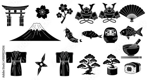 Japanese Icons Collection: Culture, Tradition, and Symbols