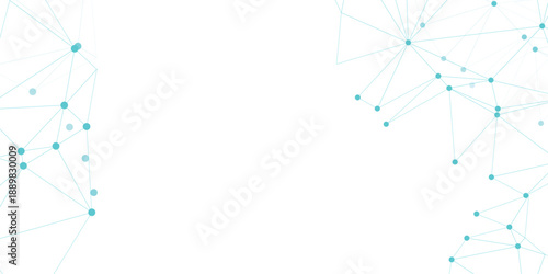 Abstract network connection background with glowing dots and lines, modern technology concept