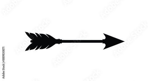 A simple black arrow pointing to the right on a white background