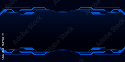Sci fi futuristic user interface, HUD template frame design, Technology abstract background	
