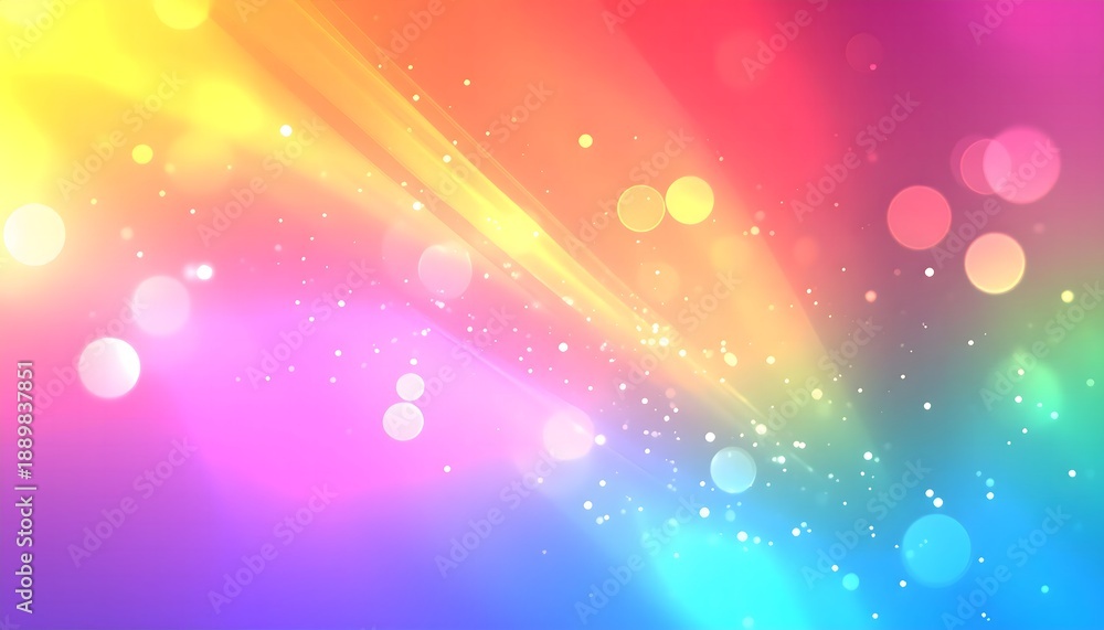 Fototapeta premium Vibrant Colorful Gradient Background with Light Particles