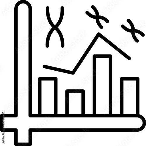 Biostatistics chart with chromosomes