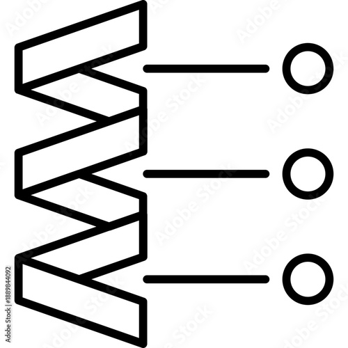 Protein structure chain schematic