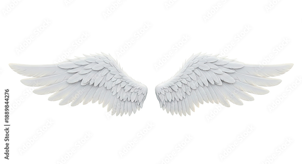 Obraz premium Pair of white angel wings