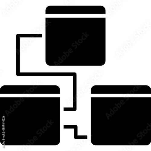 Database folders connected schematic