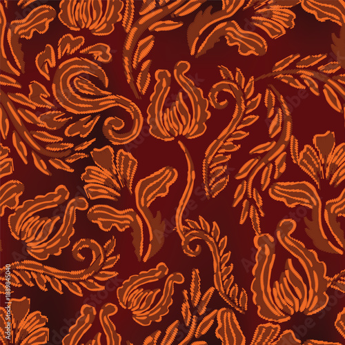 seamless floral motif in vector suitable for fabric, background, wallpaper, covers, etc