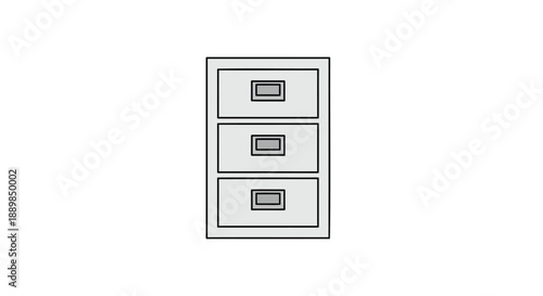 Modern minimalist drawer organizer with three compartments