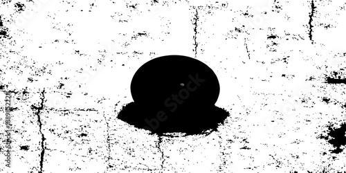 Black ink splatter and grunge paint drips create an abstract vector illustration featuring textured spray stains and artistic liquid blots on a dirty silhouette background element