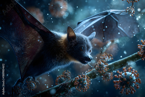 Nipha virus carries by bat © Bounheng