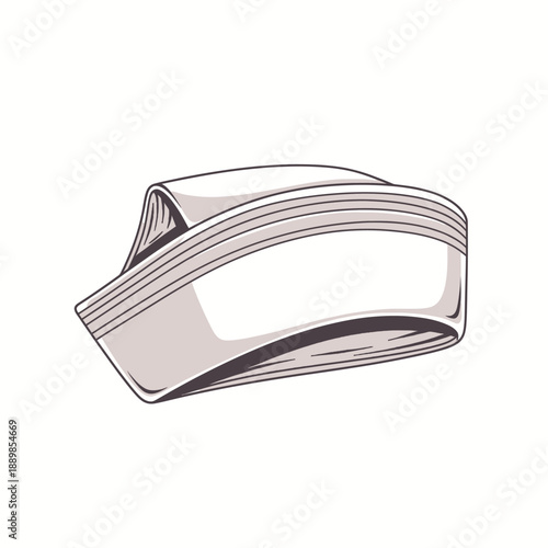 Classic Nurse Cap White Headwear Healthcare Professional Uniform Accessory