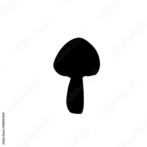 Mushroom silhouette icon 