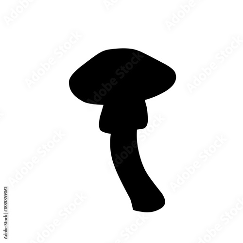Mushroom silhouette icon 
