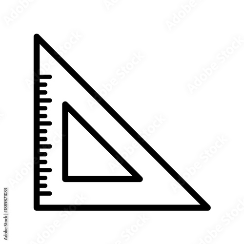 Triangle ruler  -vector icon